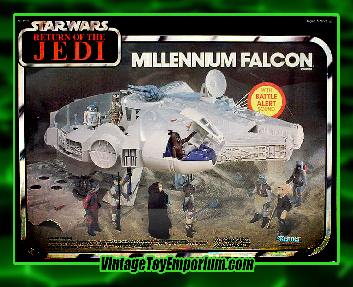 1983 Star Wars ROTJ Millennium Falcon Box Art - Kenner