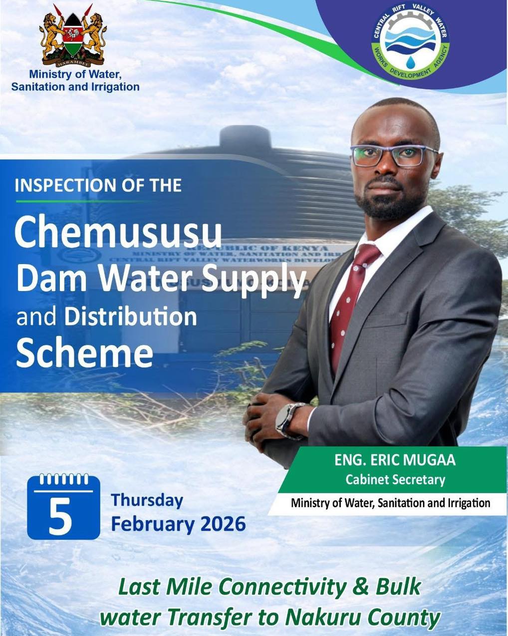 Baringo News - UPDATE: Water CS Mugaa is expected in... | Facebook