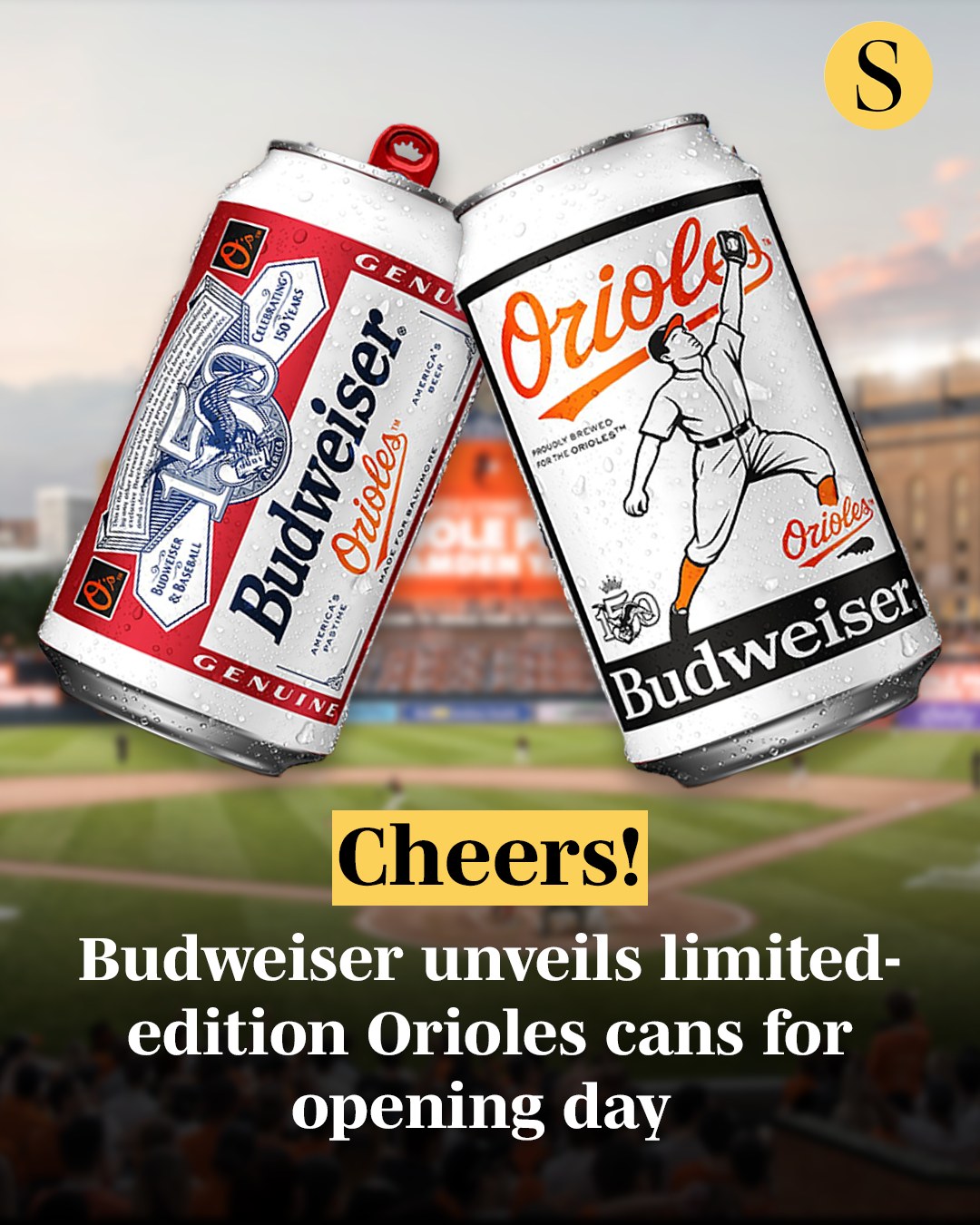 Budweiser has announced limited-edition Orioles beer cans to