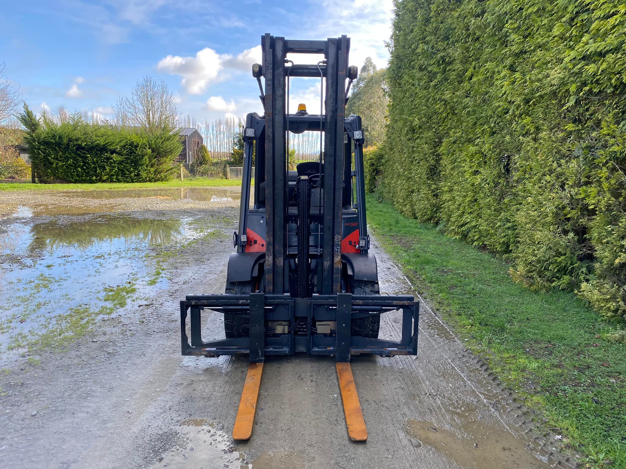 Linde h50 LPG forklift Year 2012 Side shift x2 X2 auxiliary
