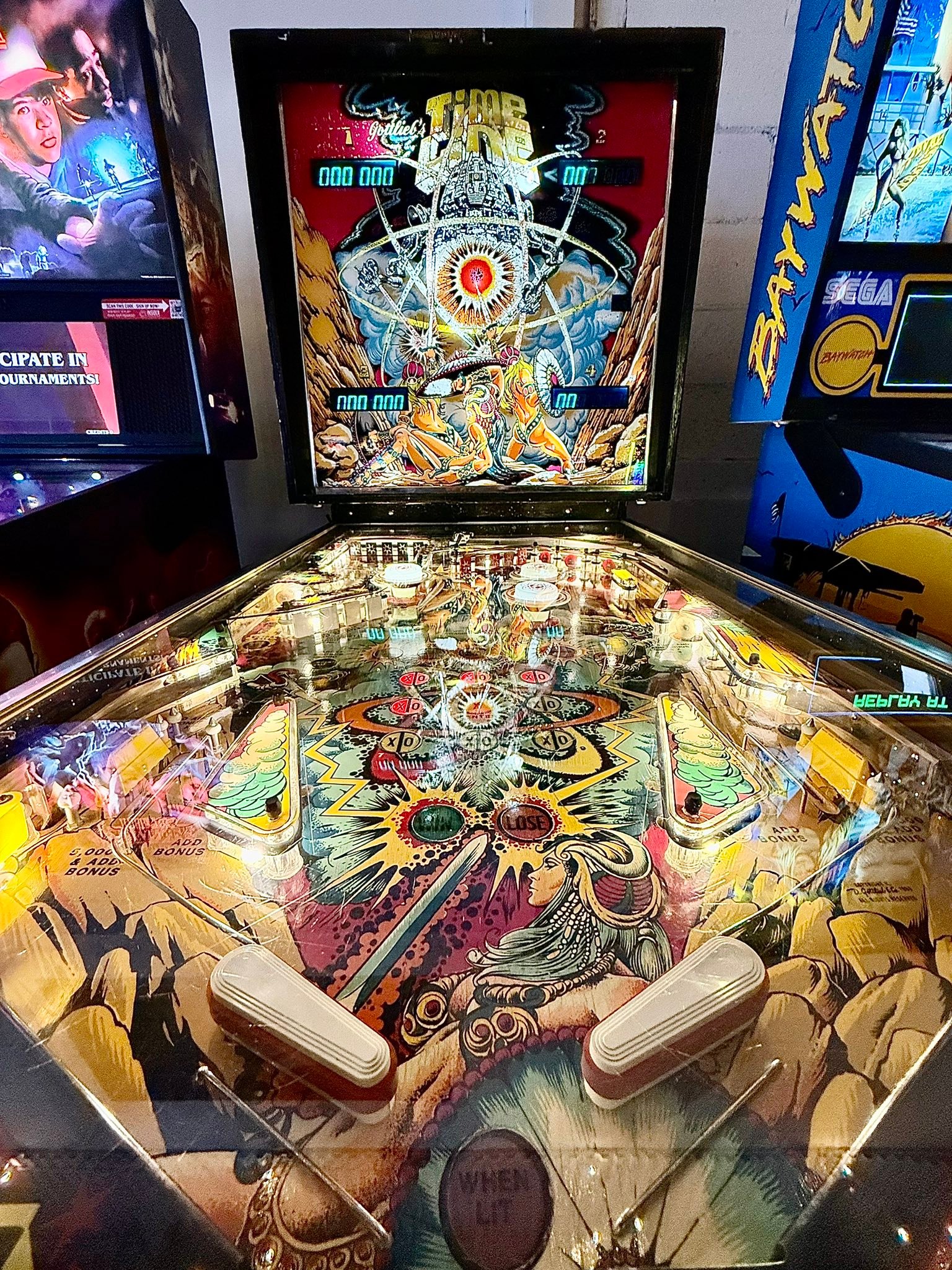 1980 Gottlieb Time Line widebody pinball machine. 3,167 units