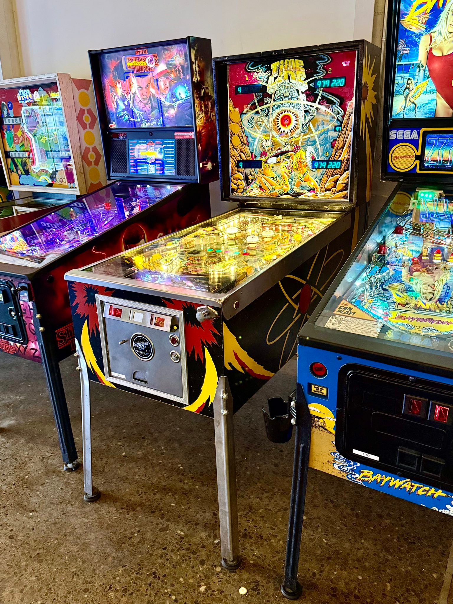 1980 Gottlieb Time Line widebody pinball machine. 3,167 units