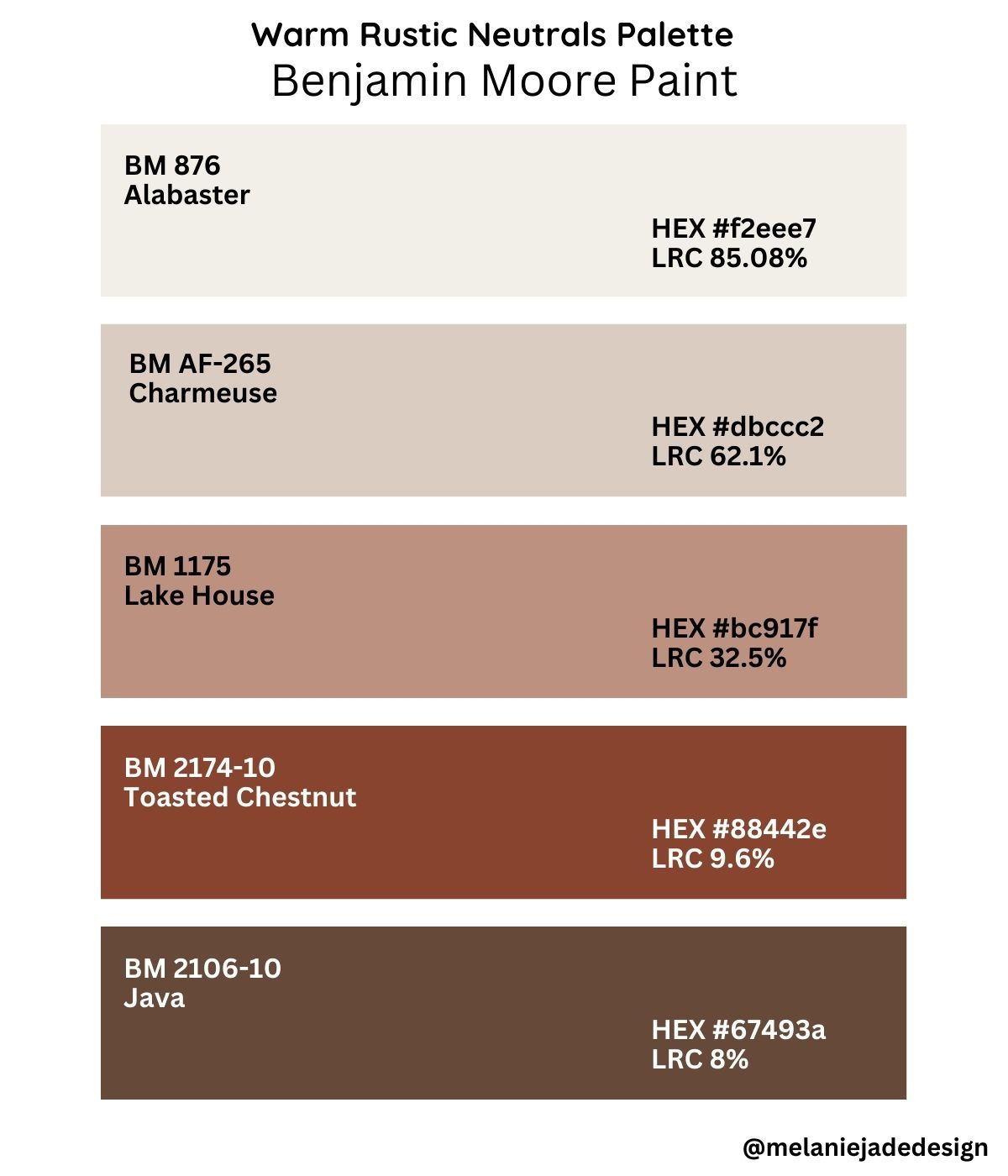 Melanie - This palette is earthy, cozy, and grounded with creamy whites ...