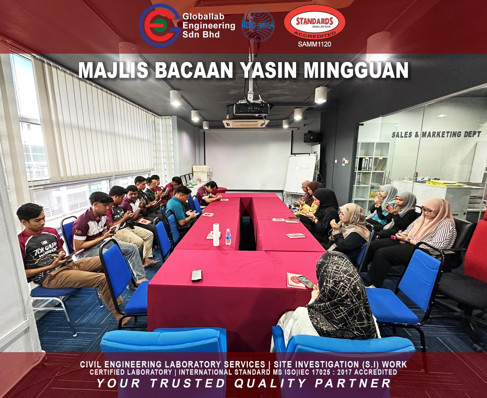 Globallab - 🌿 Majlis Bacaan Yasin Mingguan di Globallab Engineering 🌿 ...