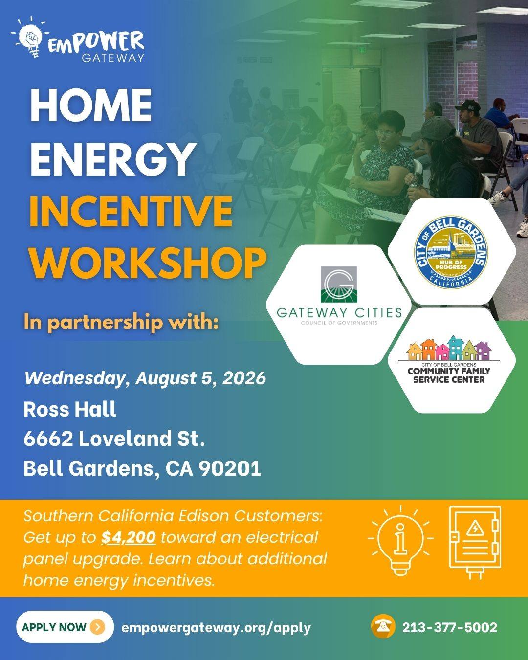 Home energy incentive program for electrification upgrades