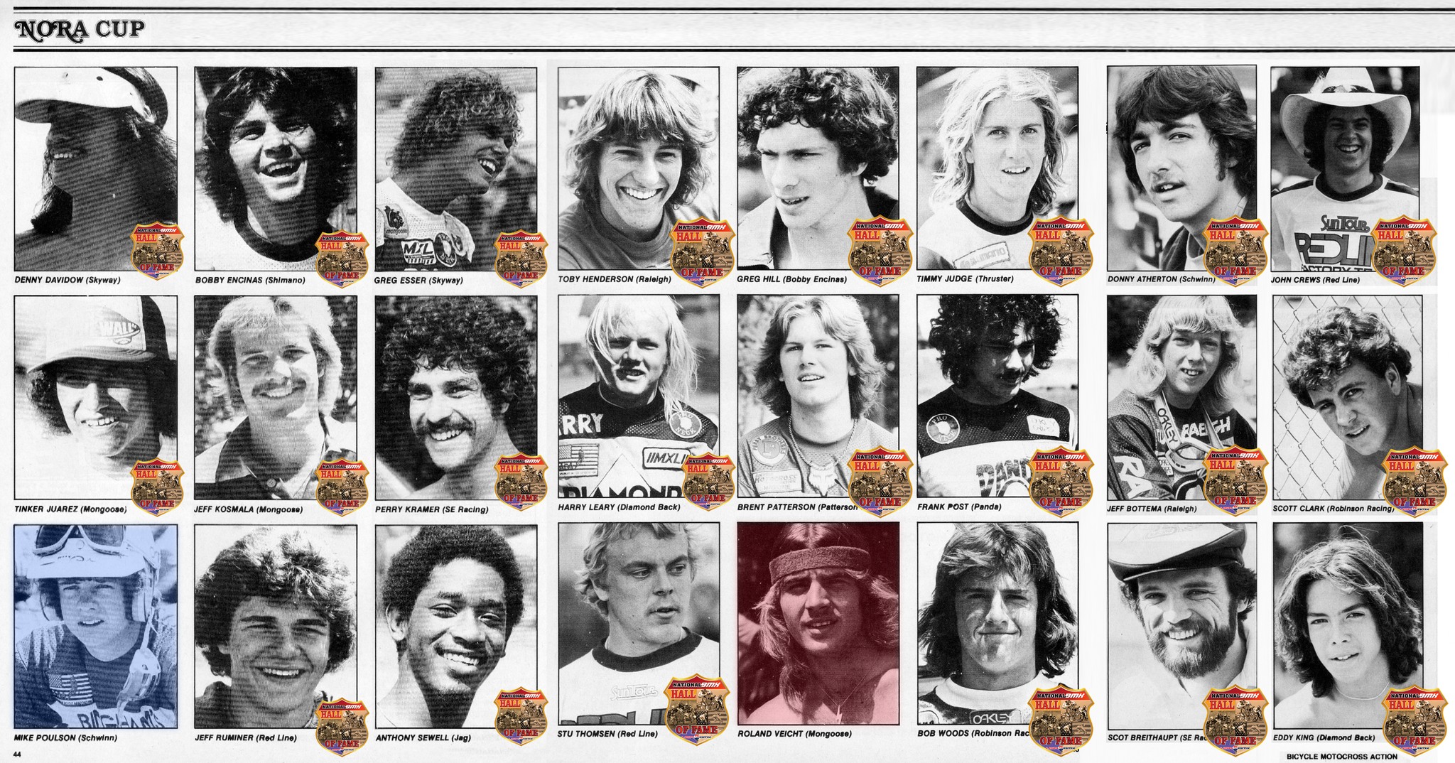 National - See the ones with a HoF badge next to their name? They are ...