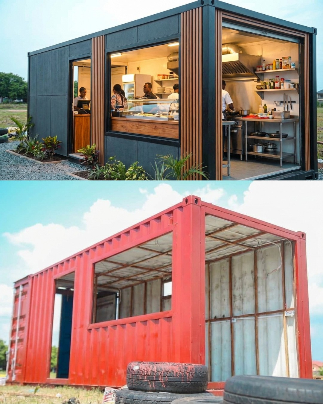 TinSpaces - They Expanded This Shipping Container With the Doors One of ...