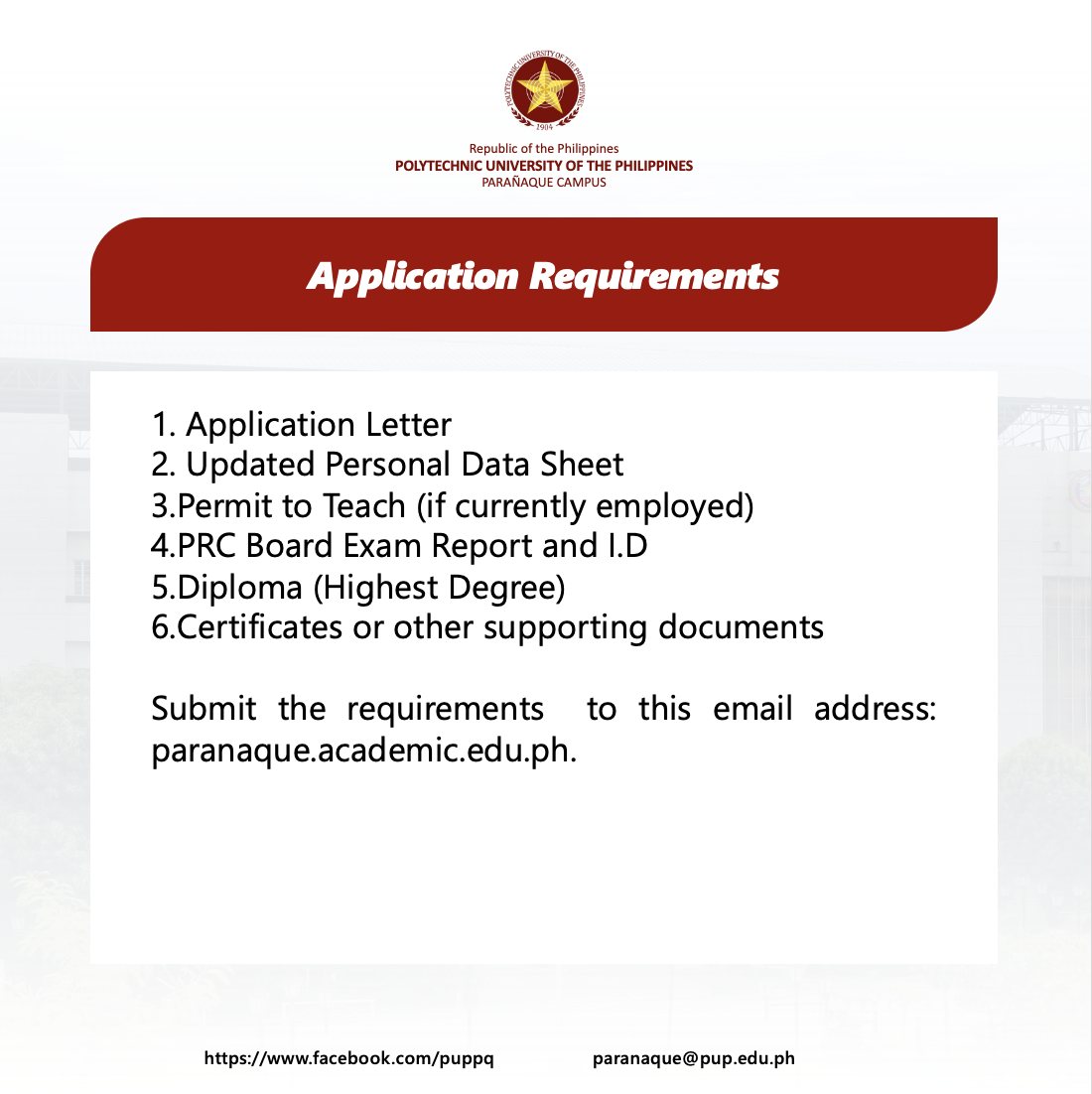Polytechnic University of the Philippines Parañaque City Campus added a ...