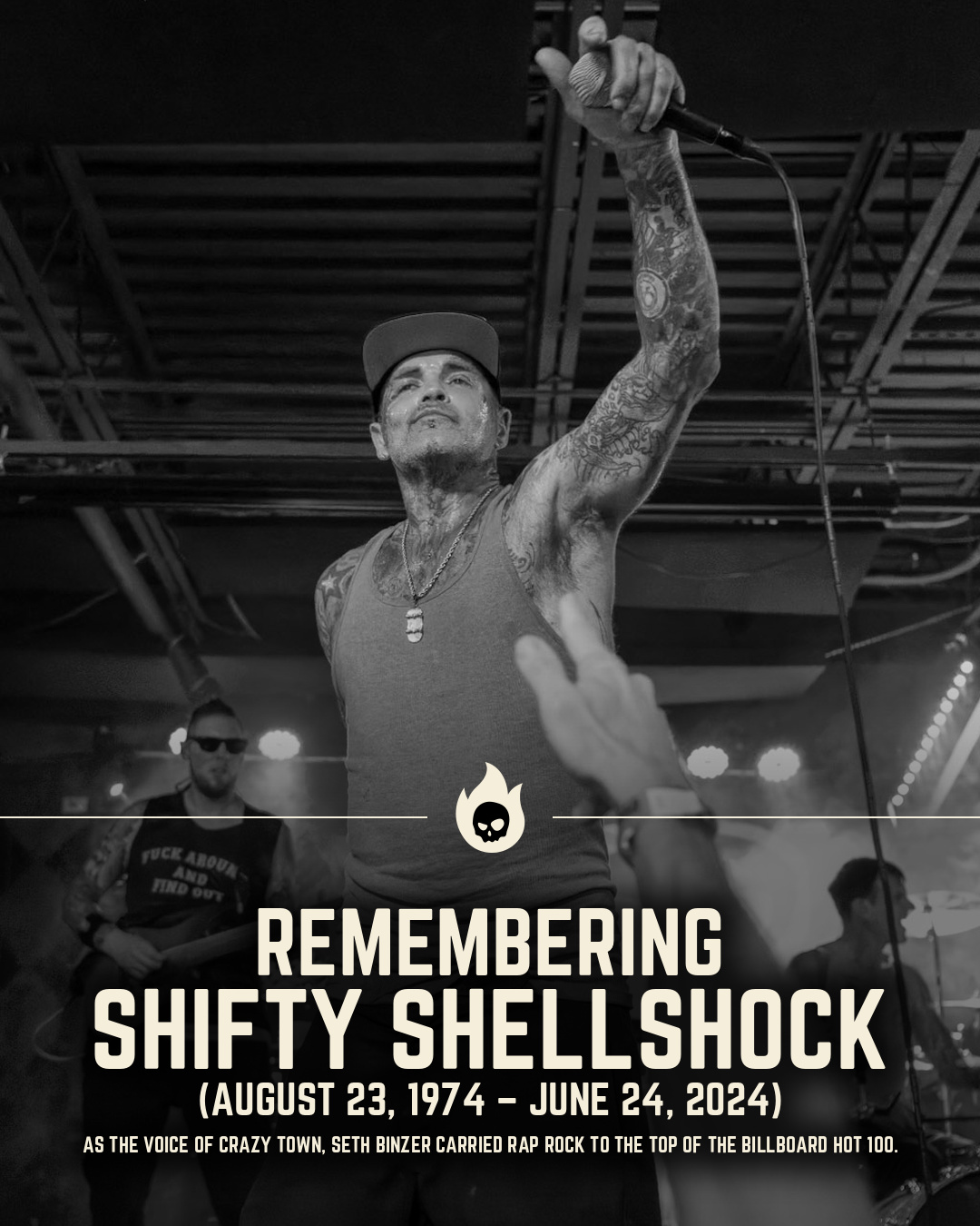 In memory of Seth Brooks Binzer AKA Shifty Shellshock. Co-founder