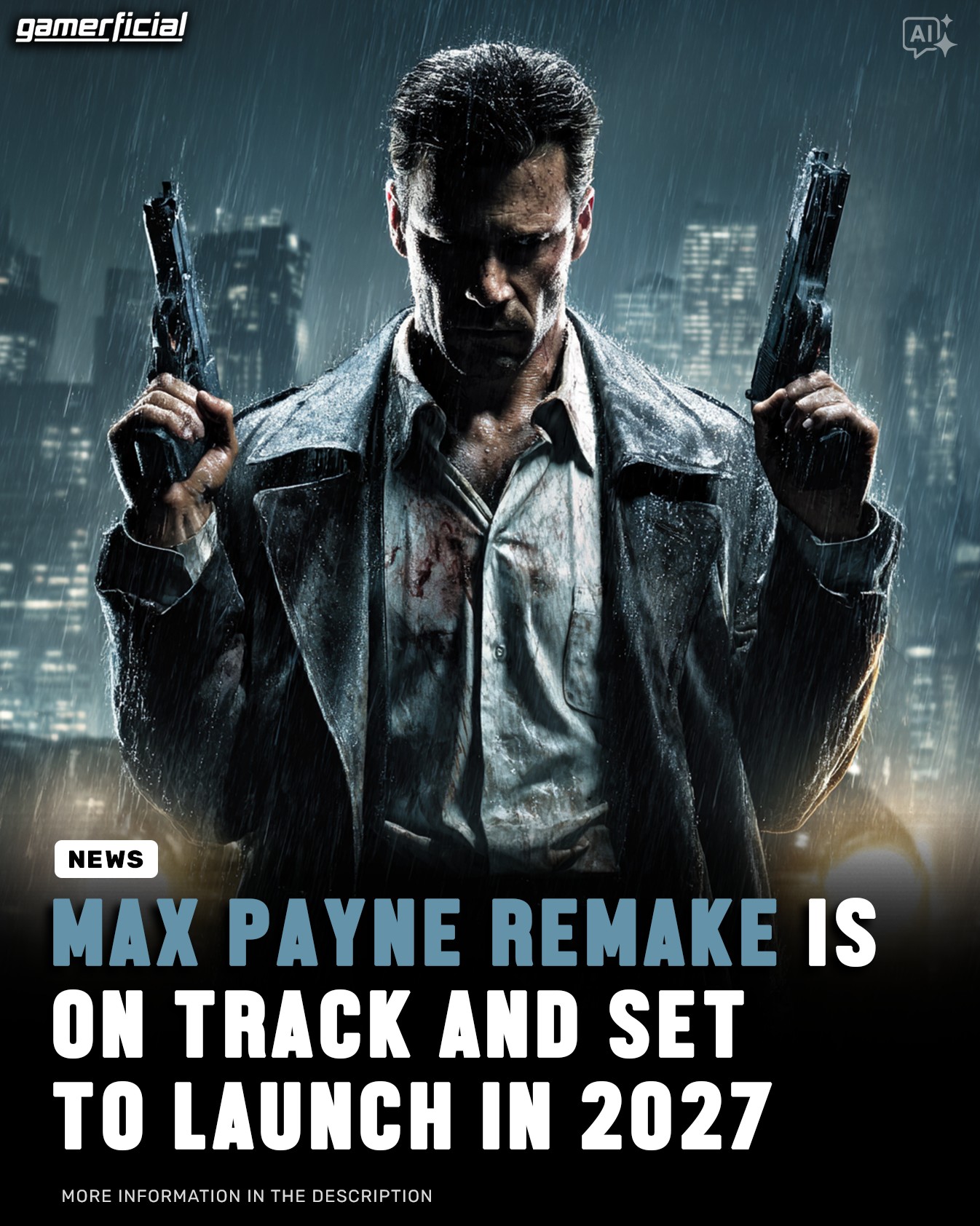 Gamerficial - 🔥Remedy has confirmed that the Max Payne 1 &... | Facebook