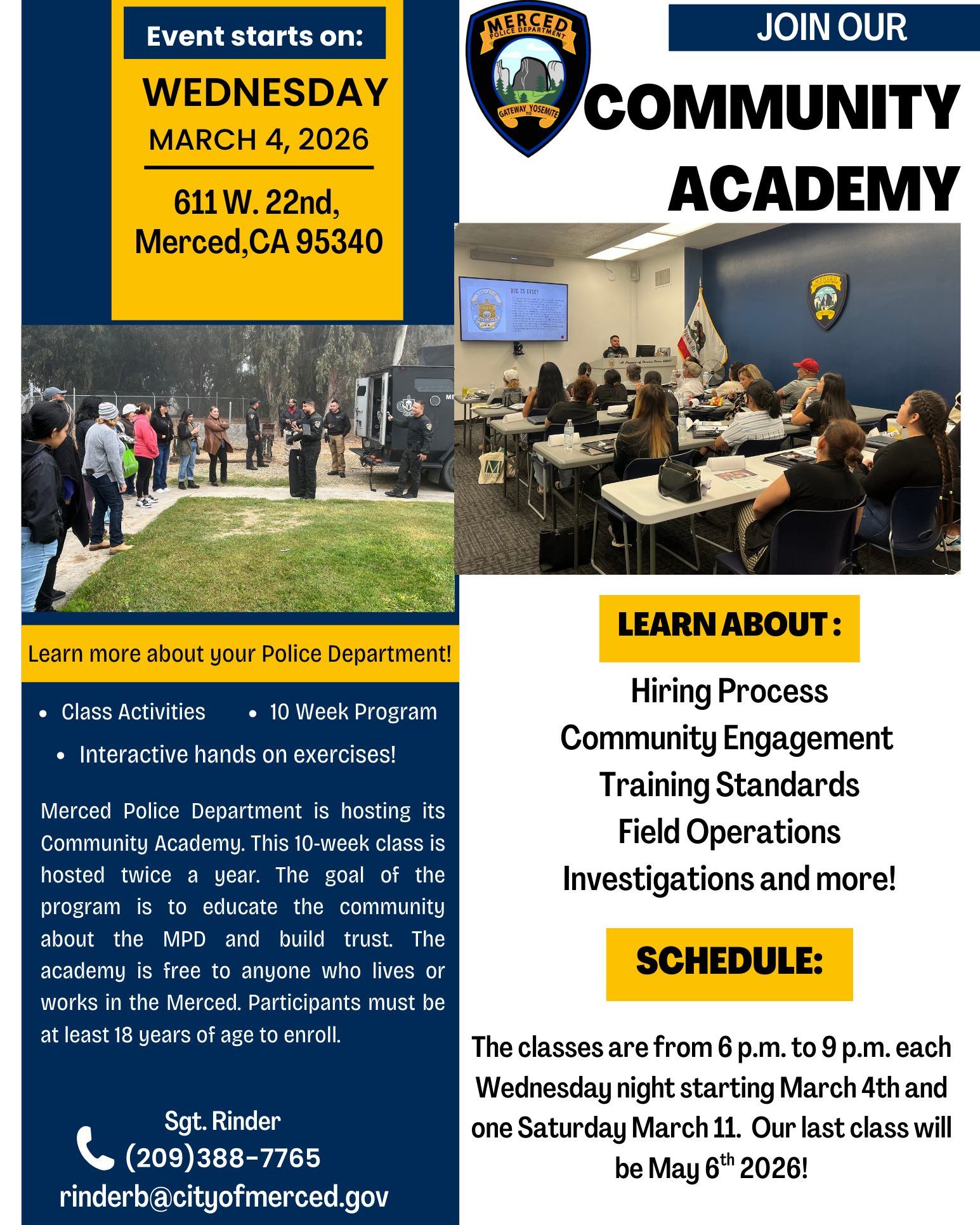 Merced - Merced Police Department NEWS RELEASE May 1, 2020 Lieutenant ...