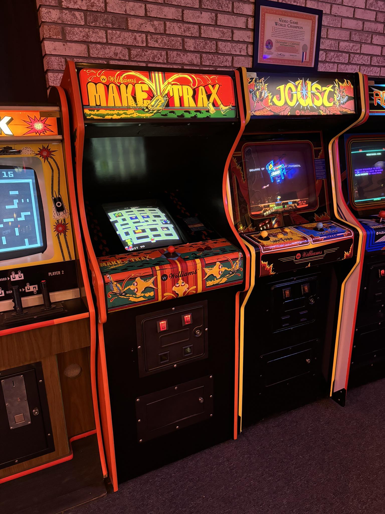 Arcade - Our newest addition: 1981 Williams Make Trax!! It is also 