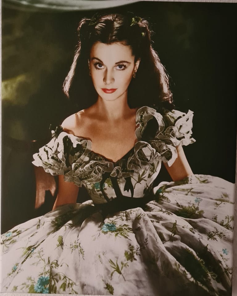 Vivien Leigh as Scarlett O'Hara in barbecue dress print