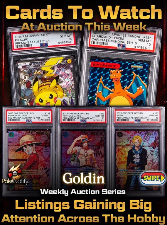🚨 THE HUNT IS ON 🚨 Goldin's newest Weekly TCG Auction is