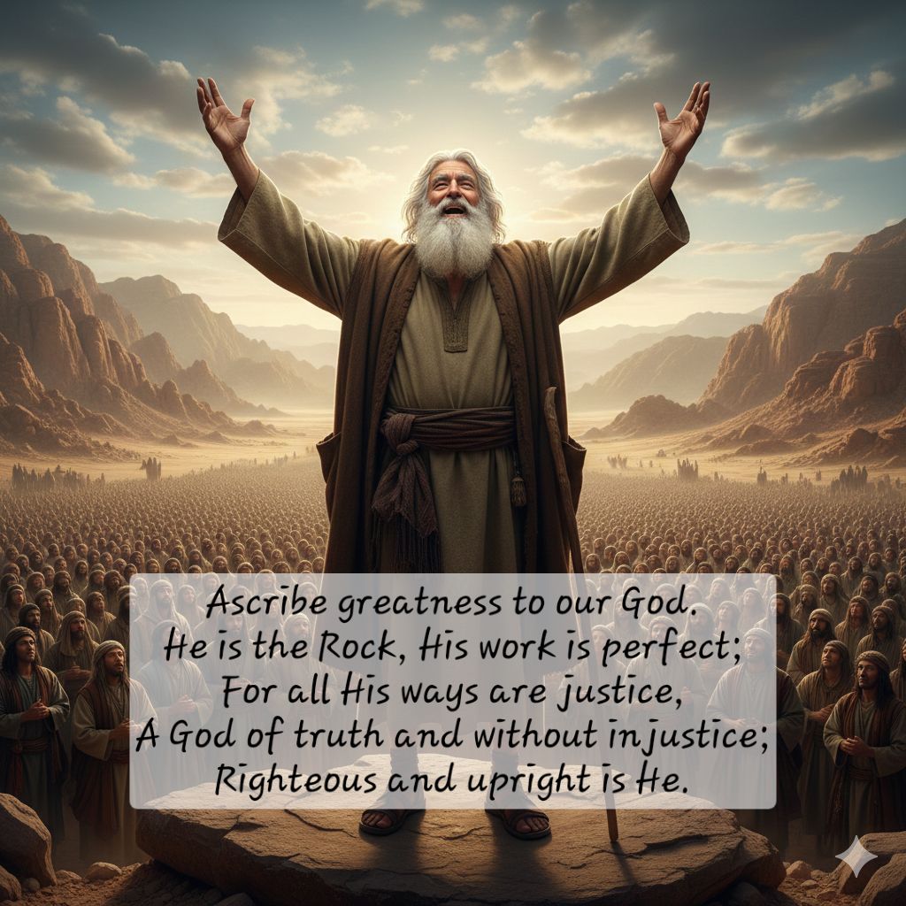DAILY THOUGHT: ASCRIBE GREATNESS TO GOD (Deuteronomy 32. 1-4) | Facebook