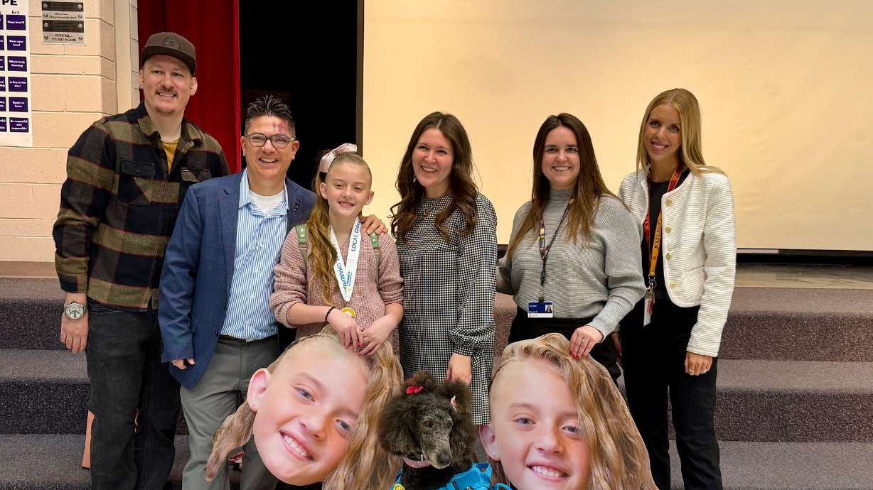 KSL - Students at Bluff Ridge Elementary in Syracuse cheered when it ...