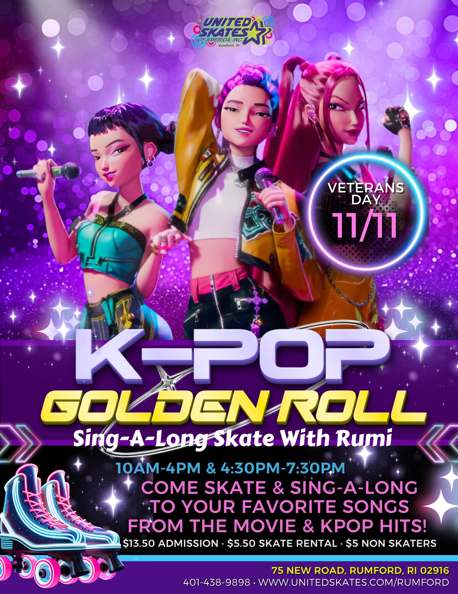 United - 🎤 Bring the family to meet Rumi tomorrow and come skate & sing ...