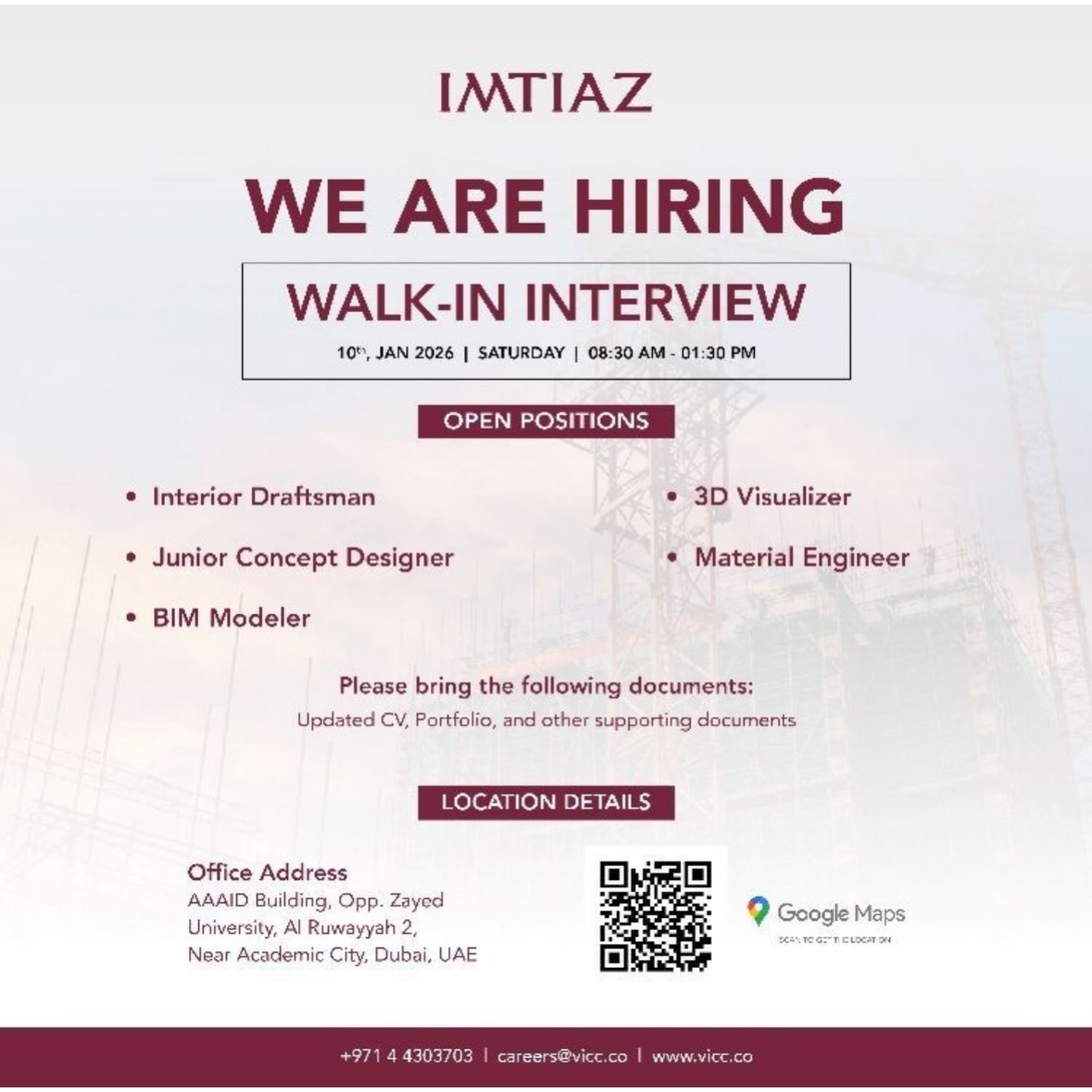 Designers - WE ARE HIRING WALK-IN INTERVIEW 📅 Date: 10th January 2026 ...