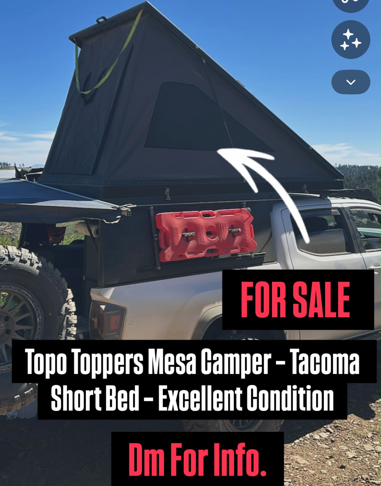 Topo Toppers Mesa camper for sale in Southern California