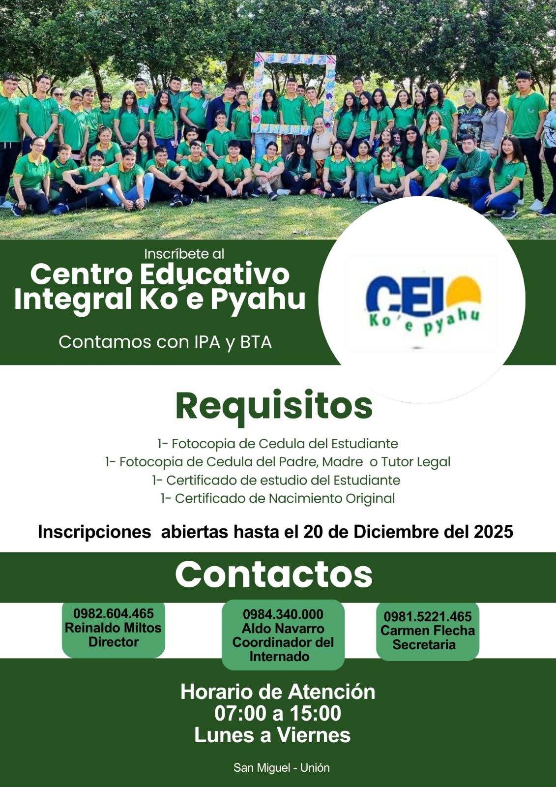 Centro Educativo Integral KOE PYAHU