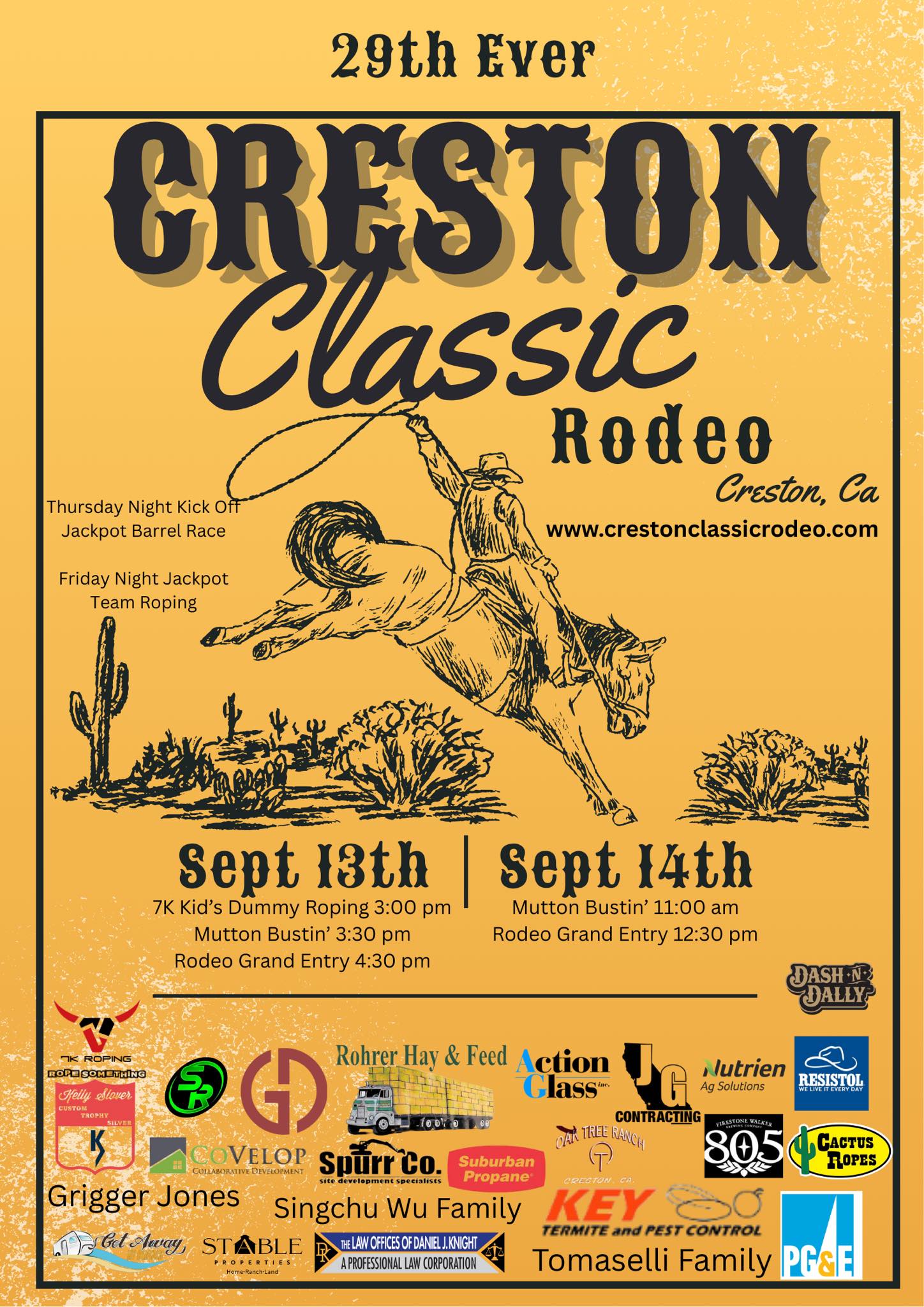 Your daily FYI: ENTRIES CLOSED... - Creston Classic Rodeo | Facebook