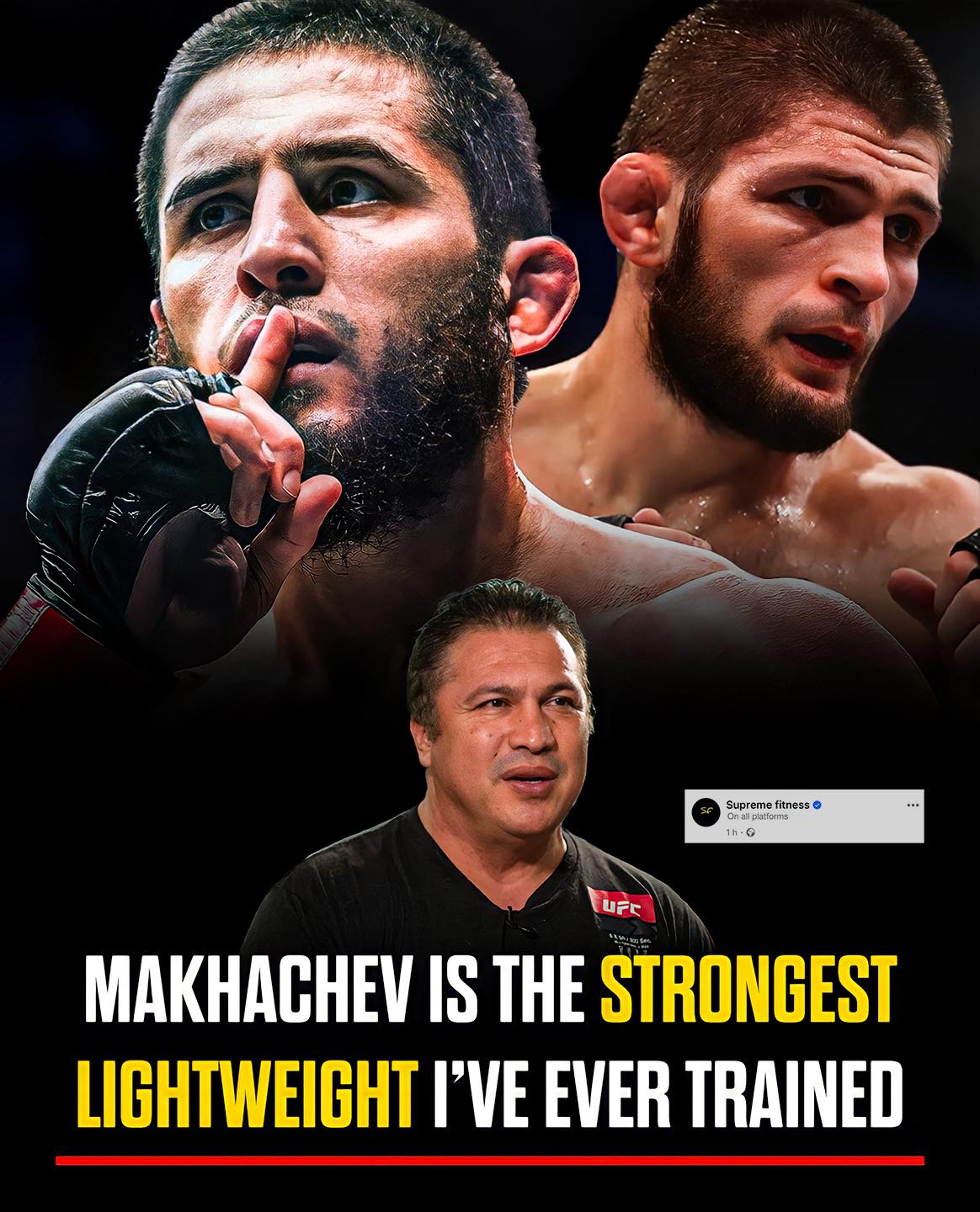 Supreme - Coach Javier Mendez says Islam Makhachev is the strongest ...