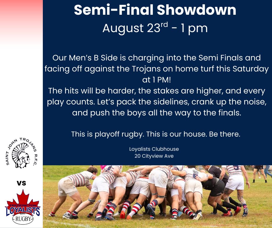 Fredericton Loyalist Rugby Club: Loyal Fans' and Supporters' Page ...
