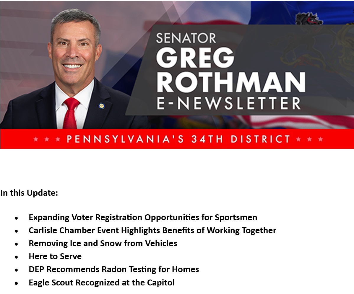 Senator Greg Rothman