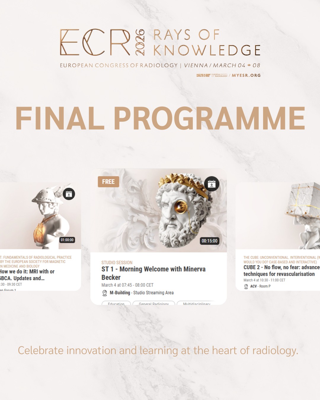 myESR - The #ECR2026 final programme is now live! Plan your congress ...