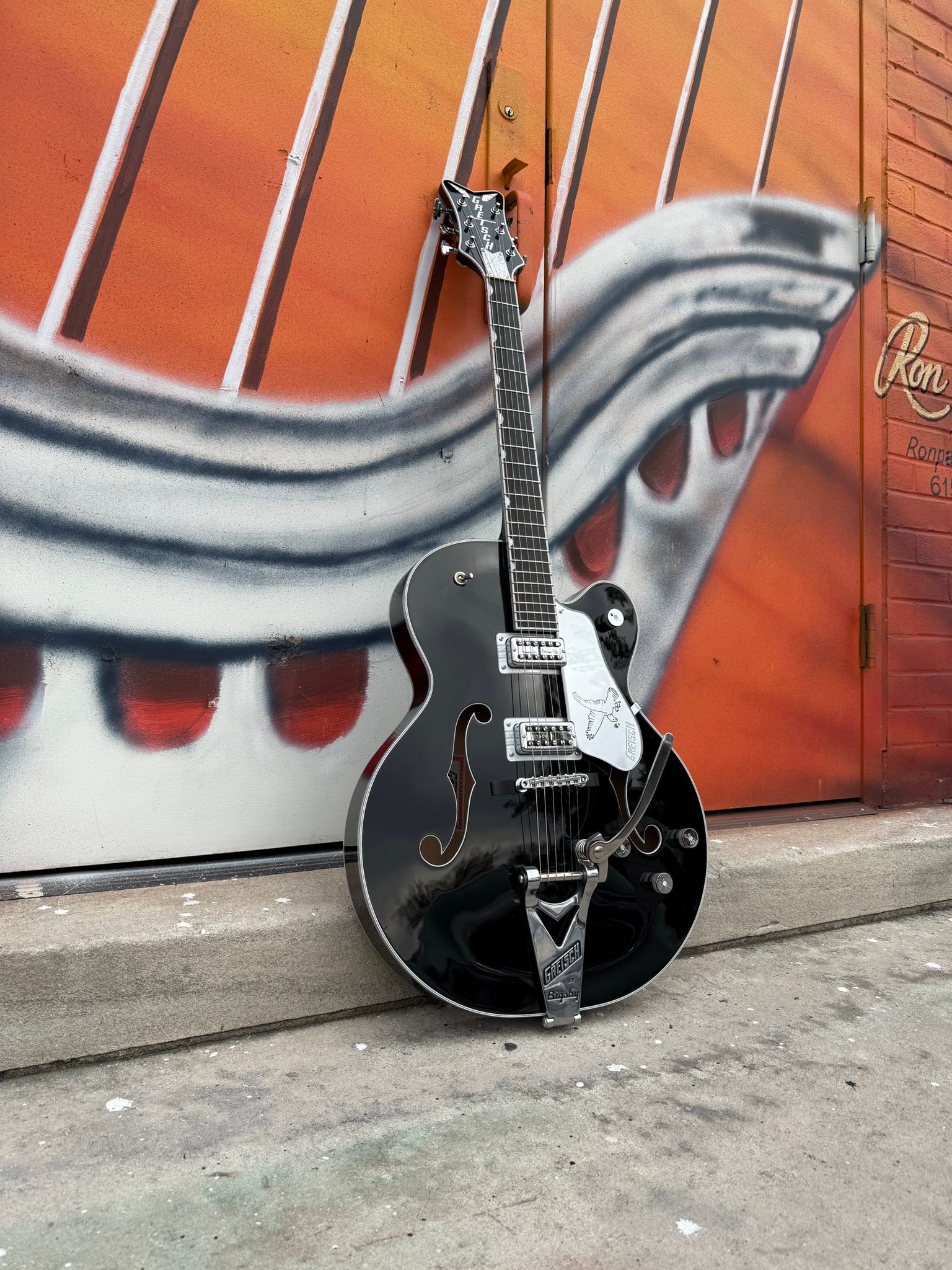 A 2025 Gretsch Pro Falcon. This instrument is in near mint