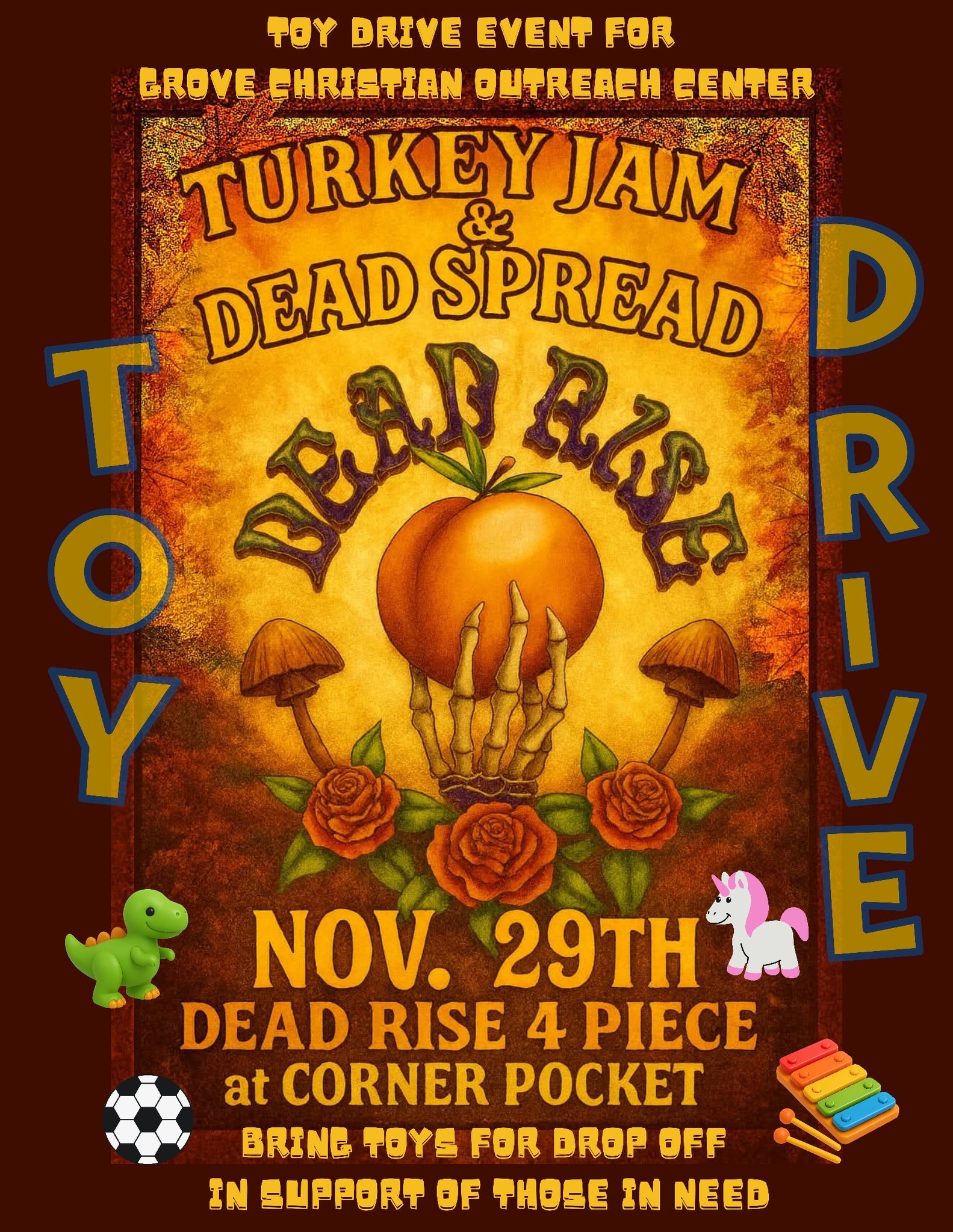 Turkey Jam & Dead Spread at Corner Pocket + Toy Drive (Dead Rise 4 Piece)