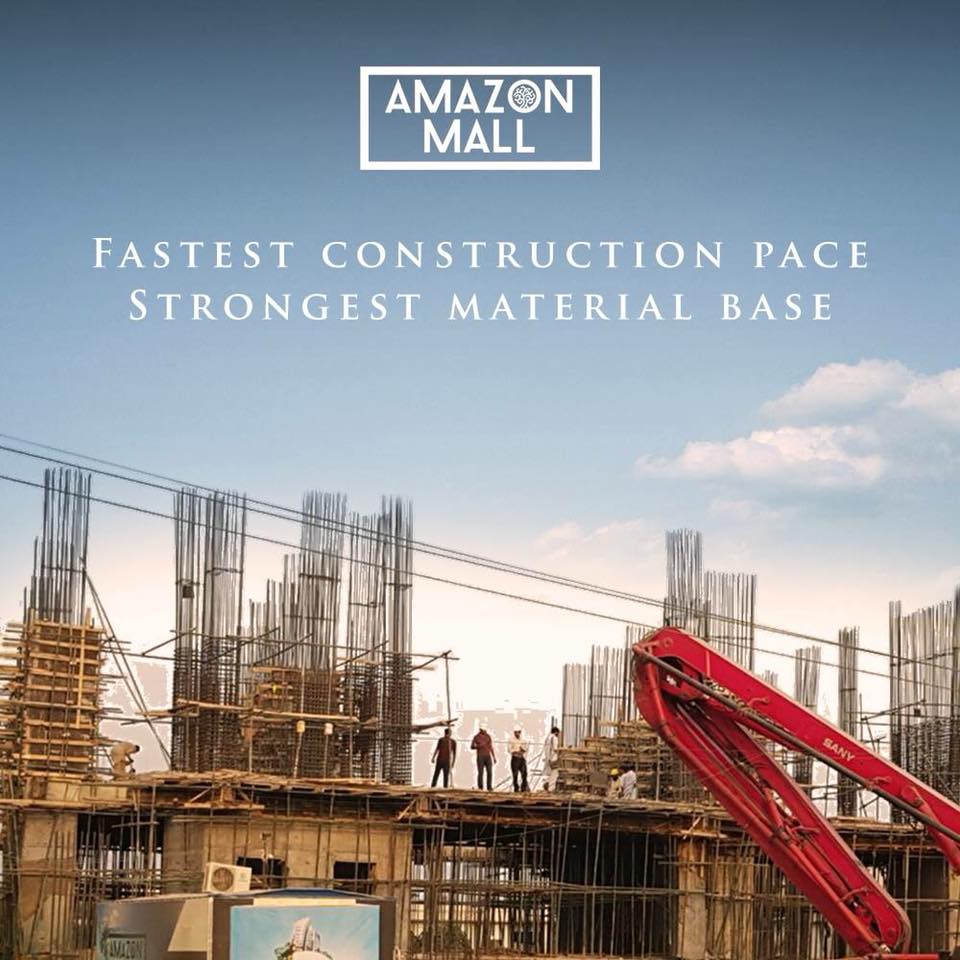 The construction progress of Amazon... - Property Solutions