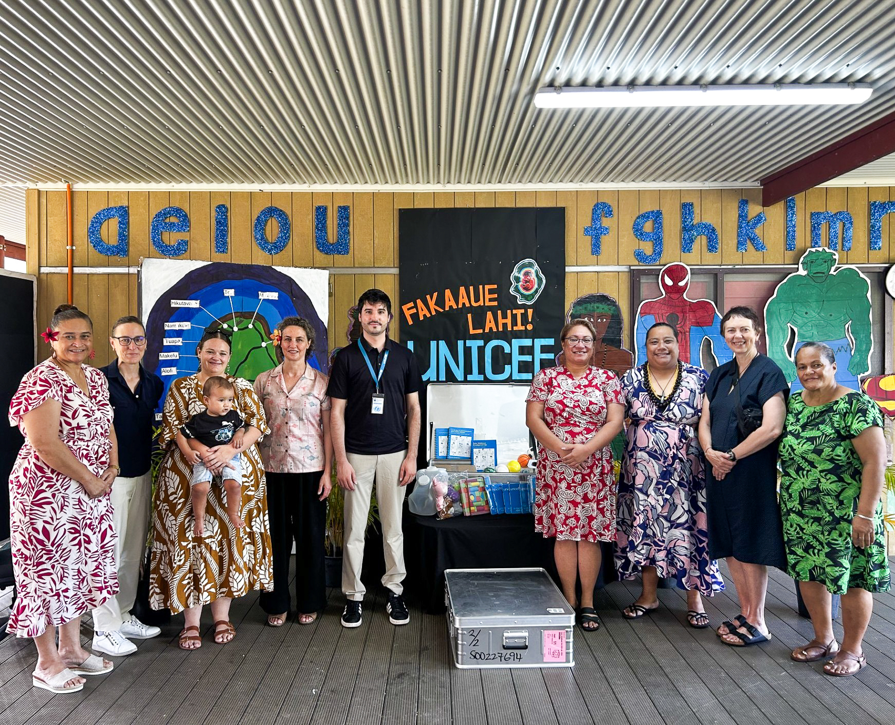 In Niue, UNICEF-supported Early Childhood Development (ECD) kits 