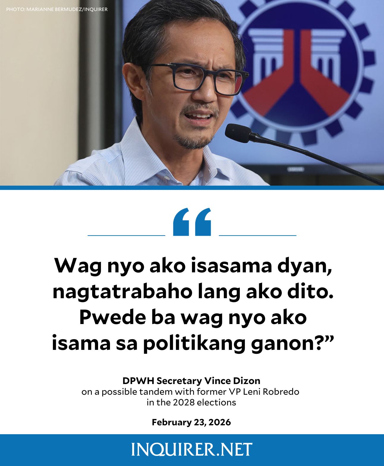 INQUIRER.net - 'NAGTATRABAHO LANG AKO DITO' Public Works... | Facebook