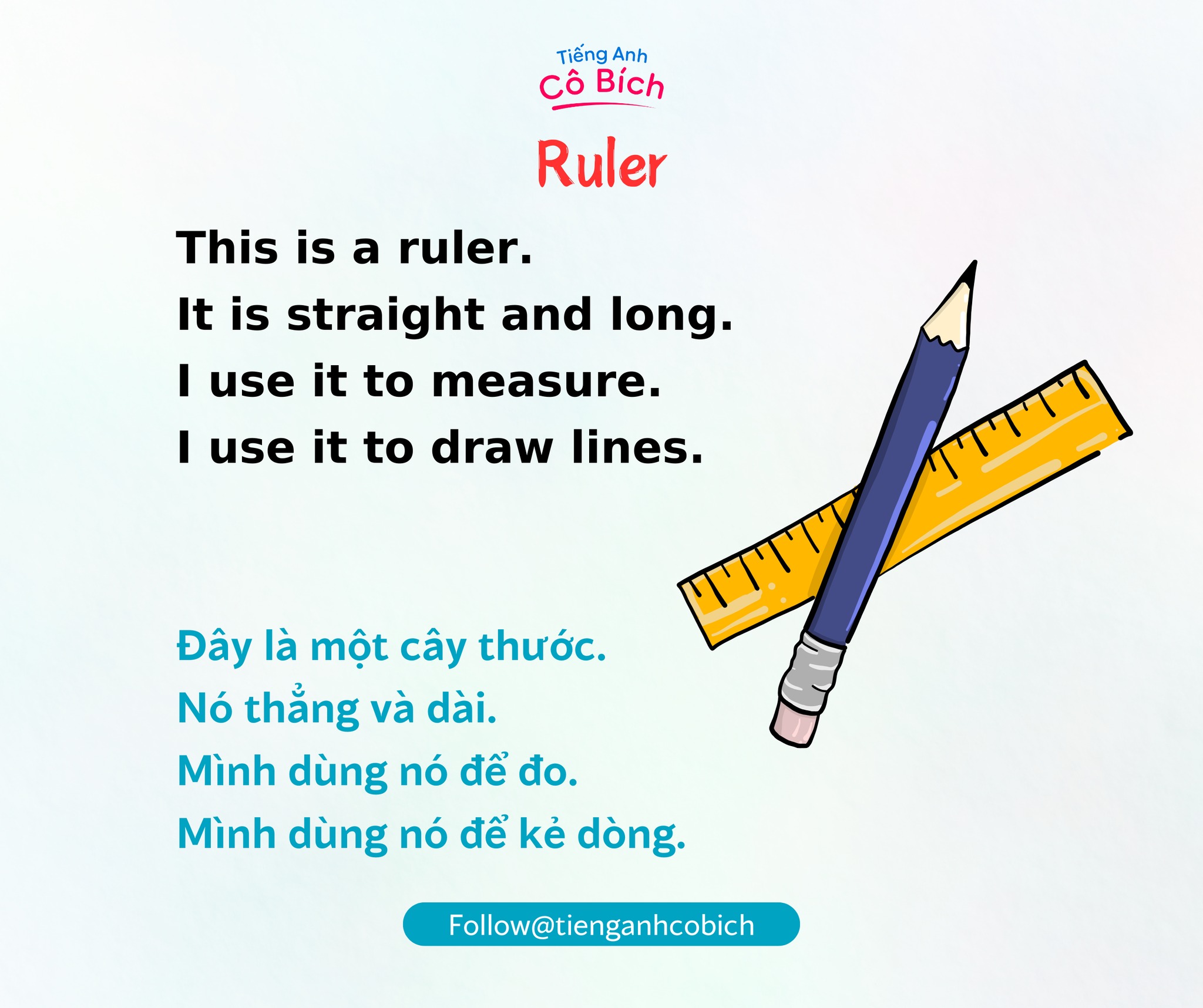 Tiếng Anh Cô Bích - Cha mẹ đồng hành, con giỏi tiếng Anh