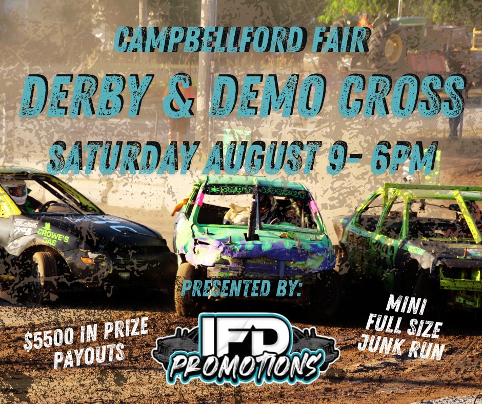 Campbellford - 💥 Just 3 Weeks to Go! 💥 The Demolition Derby is roaring ...