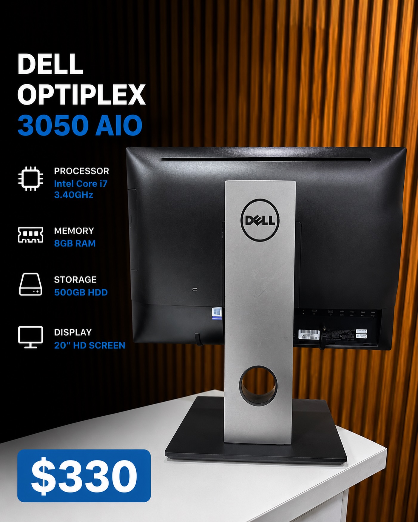 Windowsデスクトップ Dell Inspiron 3670/ i3-9100/HDD 1TB/8GB/ Dell
