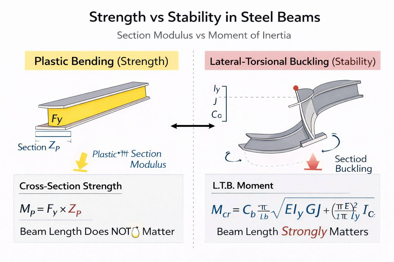 Strength vs Stability in Steel Beams A Concept Many Engineers