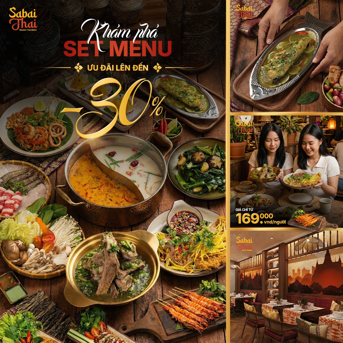 SABAI - 🔥 KHÁM PHÁ SET MENU CHUẨN VỊ THÁI GIẢM ĐẾN 30% TẠI SABAI THAI ...