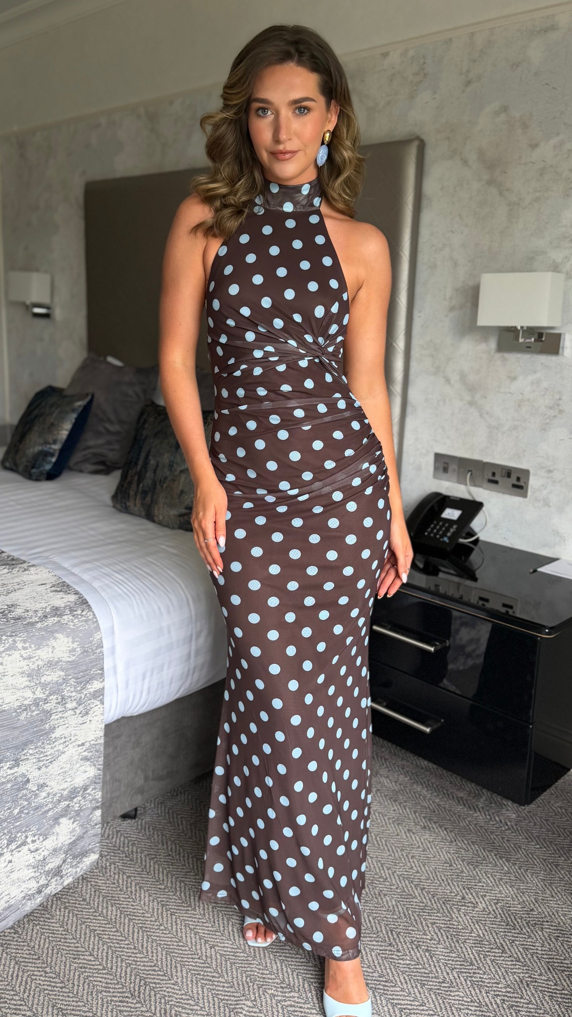 forever unique brown polka dot dress Make every entrance unforgettable in the Emmylou Maxi Dress—flattering, timeless, and perfect for twirling from garden parties to date nights. ✨👗💃 Shop Now: www.getthattrend.com/products/emmylou-brown-polka-dot-maxi- color:Wisteria it features a fitted size-7-0-uk-10-0-us-w-8-0-us-m Bias Midi Dress With