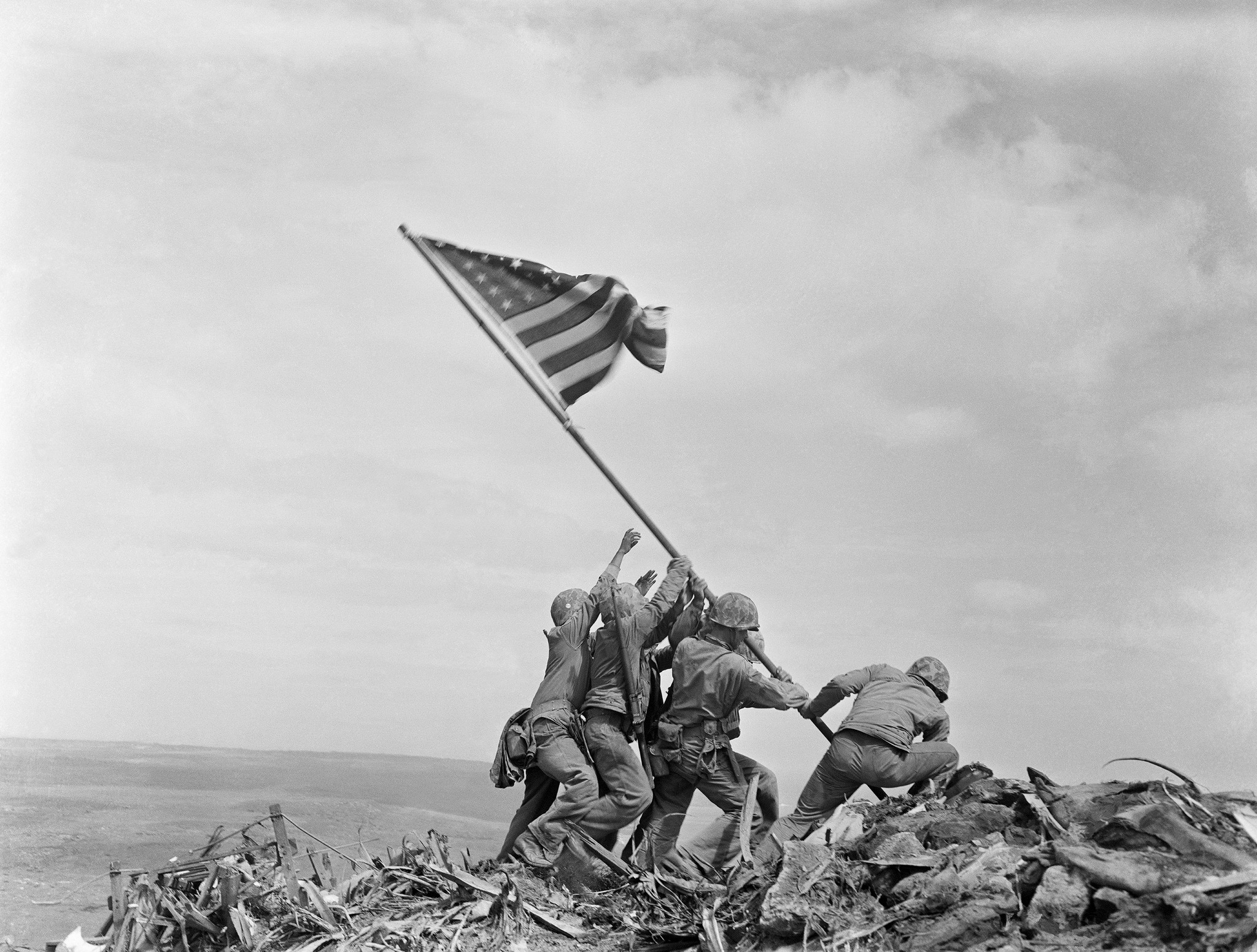 Raising the Flag on Iwo Jima is... - History of War Magazine | Facebook