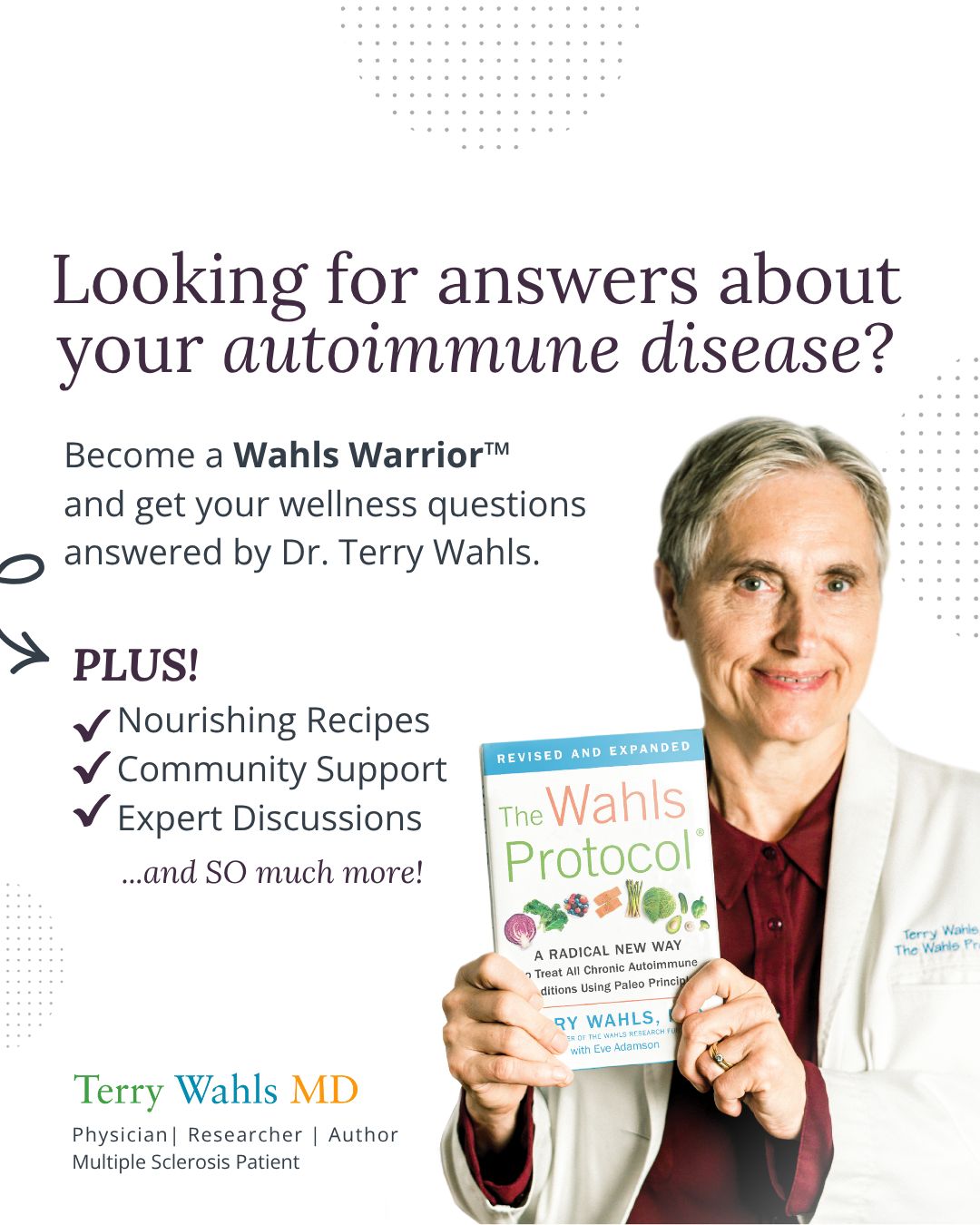 glutathione terry wahls What questions are on your mind about wellness strategies, diet, or biohacking? One of the standout features of The Protocol® Membership is the 