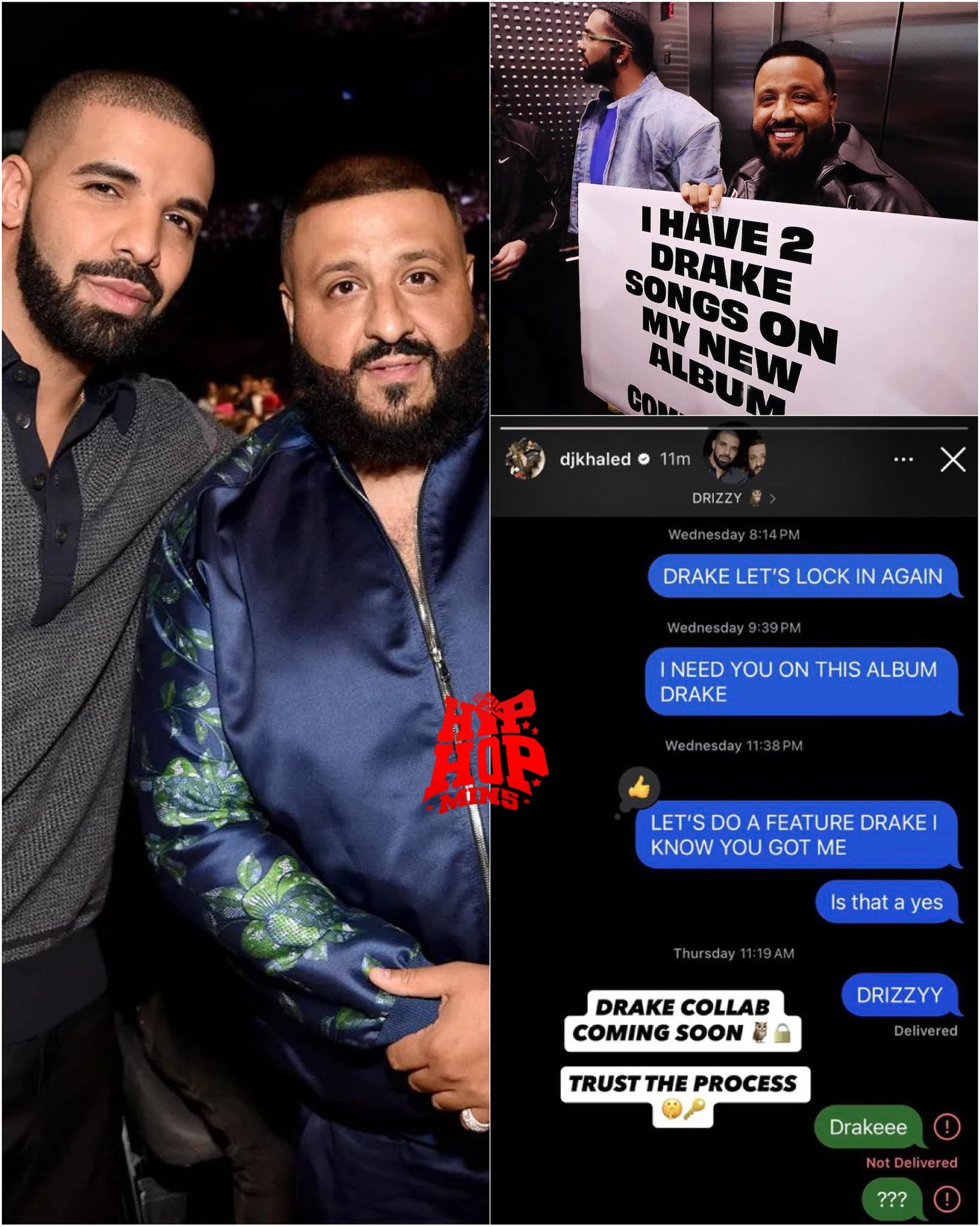 How DJ Khaled was cry:ng in Drake