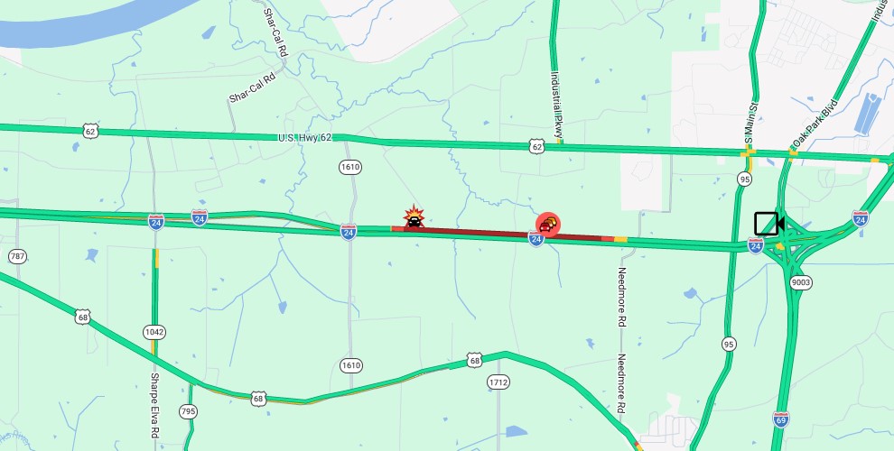 KFVS-TV - TRAFFIC ALERT: 1 lane of westbound I-24 blocked... | Facebook