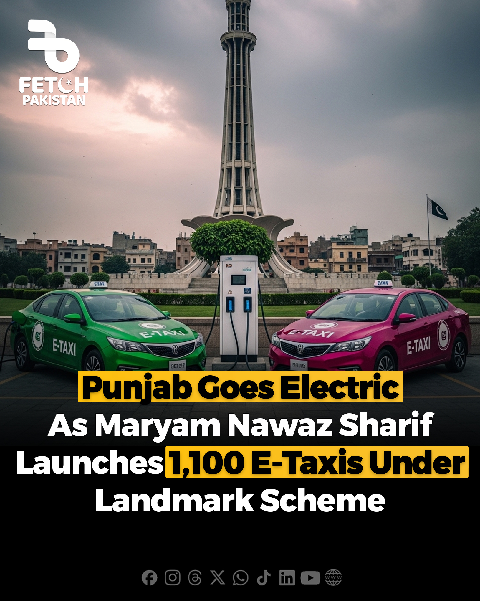 Fetch - Punjab is set to launch Pakistan’s first-ever e-taxi scheme ...