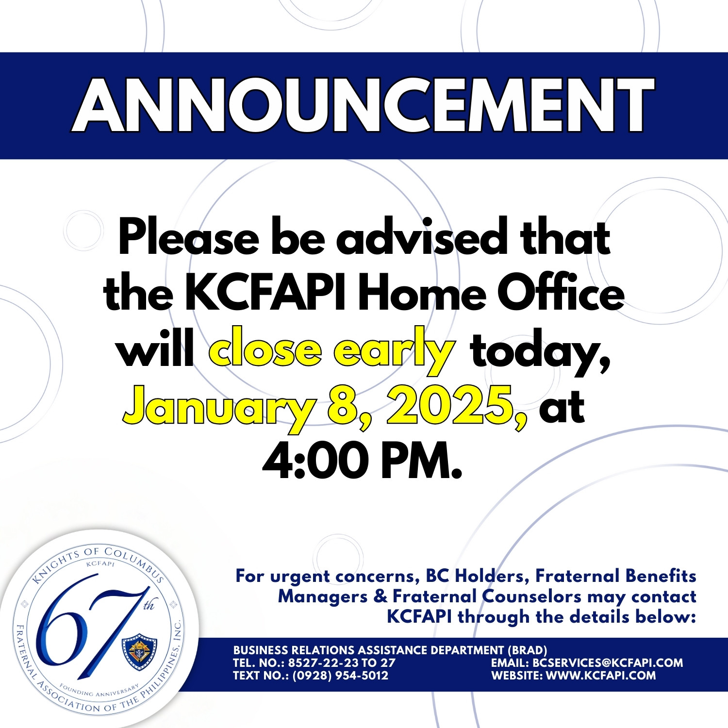 Knights of Columbus Fraternal Association of the Philippines, Inc. | Manila