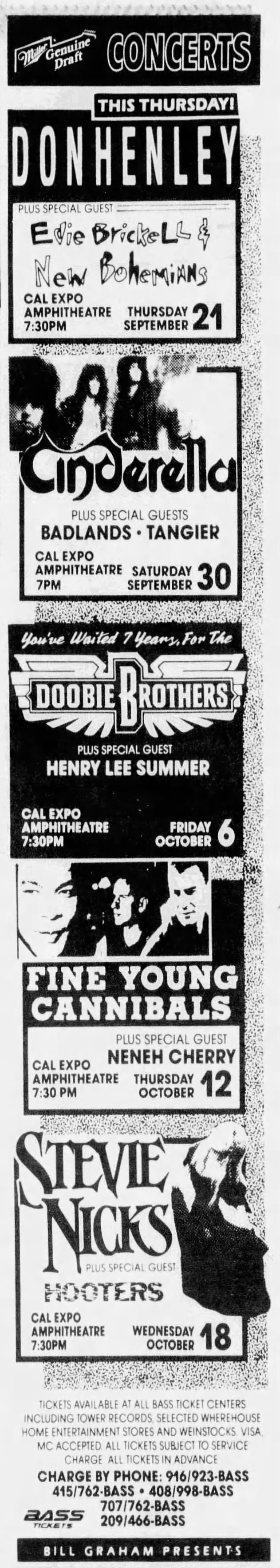 Cinderella's Long Cold Winter tour at Cal Expo Amphitheatre in 1989