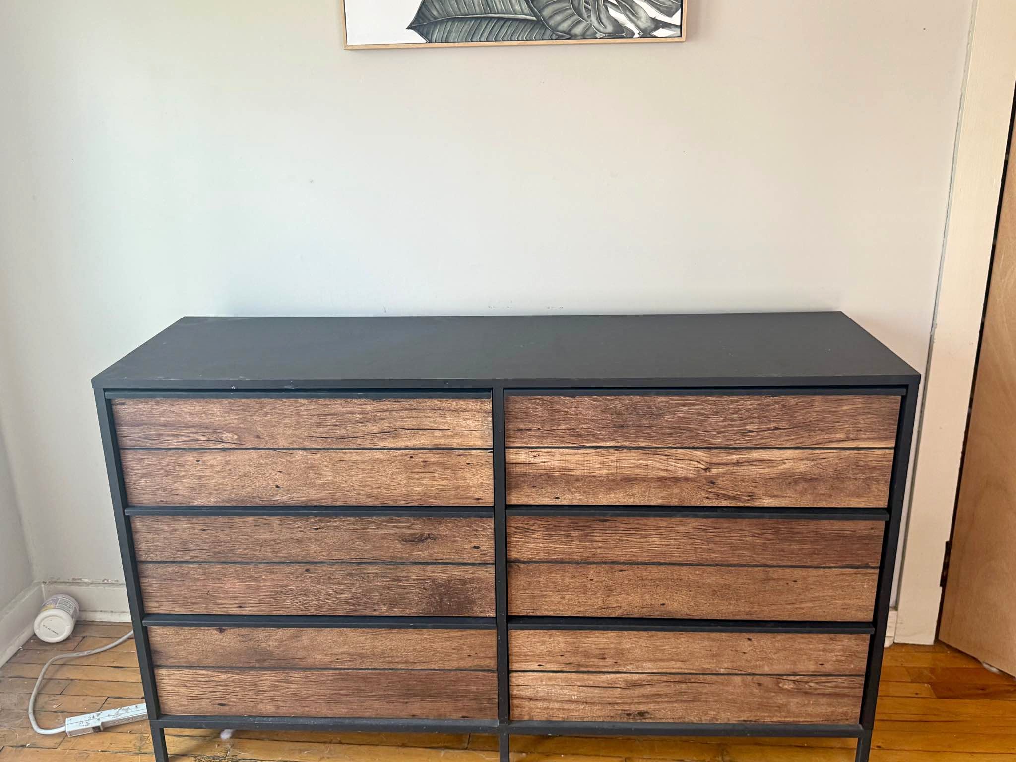 cheap dresser near me Arielle 6-Drawer Bedroom Cabinet Light Oak 1/2W x 16 kansas city furniture for sale