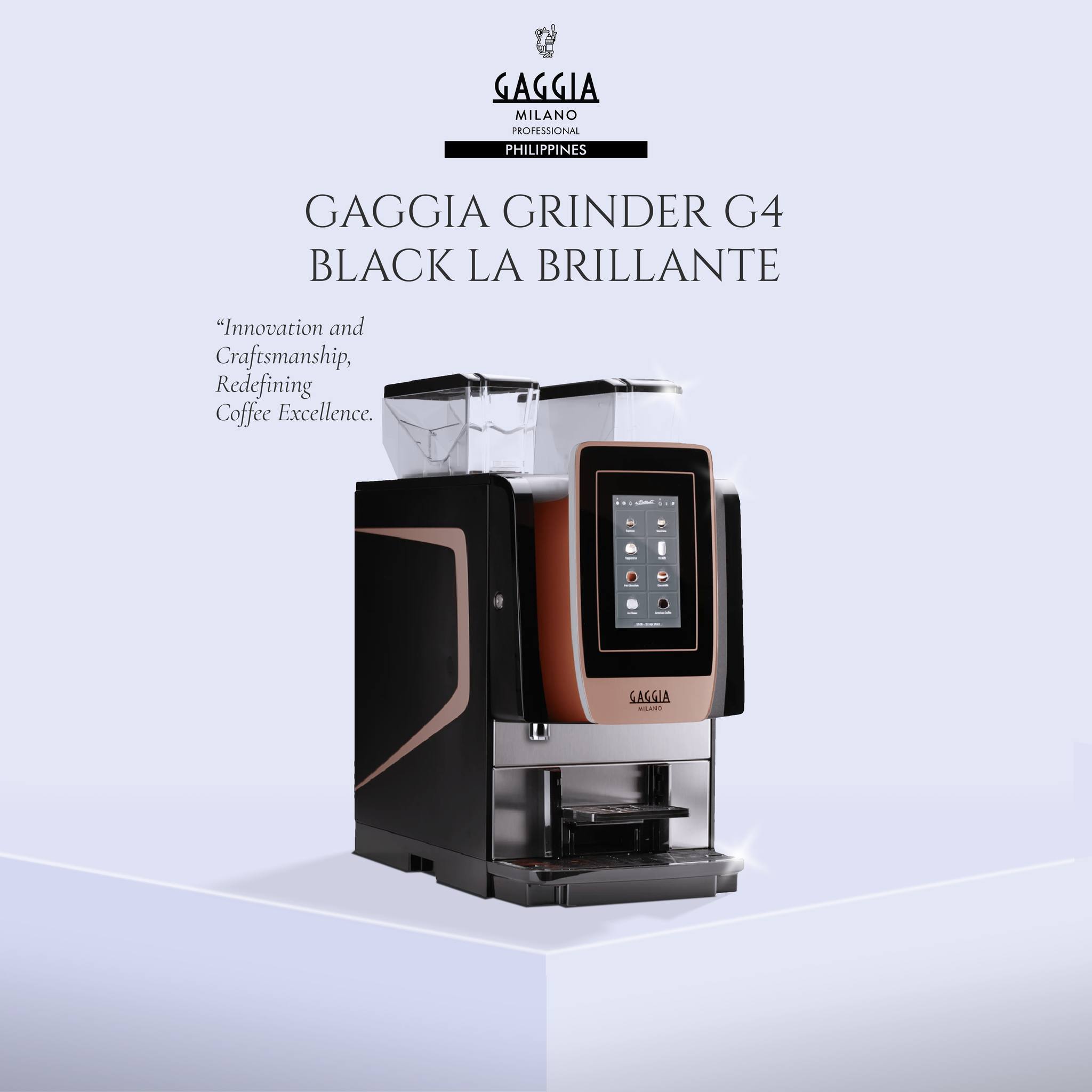 Gaggia - Gaggia Grinder G4 Black La Brillante Setting a new benchmark ...