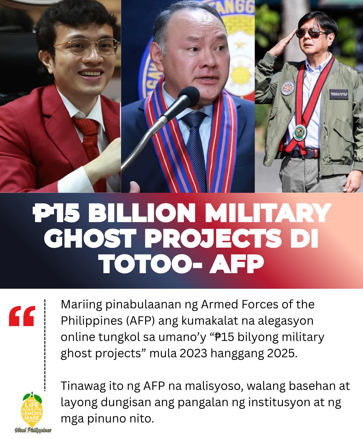 Mariing pinabulaanan ng Armed Forces... - Viral Philippines | Facebook